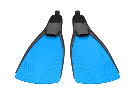 Scuba Fins Isolatedの写真素材