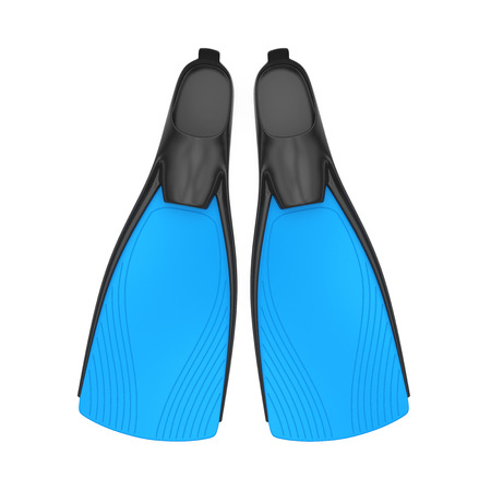 Scuba Fins Isolatedの写真素材