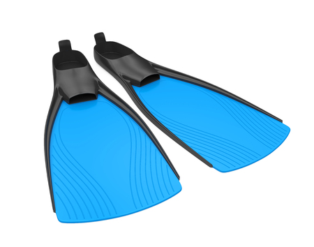 Scuba Fins Isolatedの写真素材