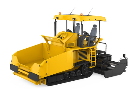 Asphalt Paver Isolatedの写真素材