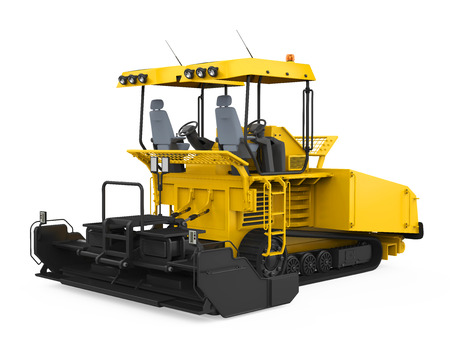 Asphalt Paver Isolatedの写真素材