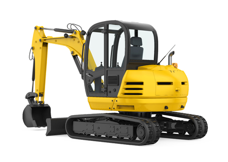 Mini Excavator Isolatedの写真素材