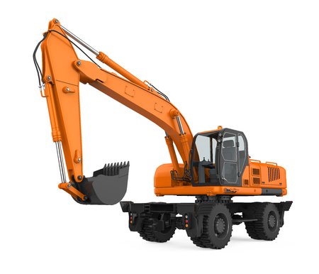 Excavator Isolatedの写真素材
