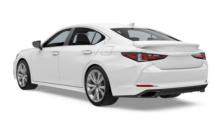 Sedan Car Isolatedの写真素材
