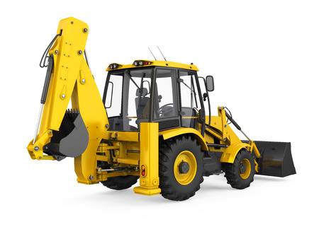 Backhoe Loader Isolatedの写真素材