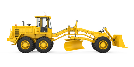Motor Grader Isolatedの写真素材