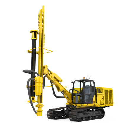 Track Drilling Machine Isolatedの写真素材