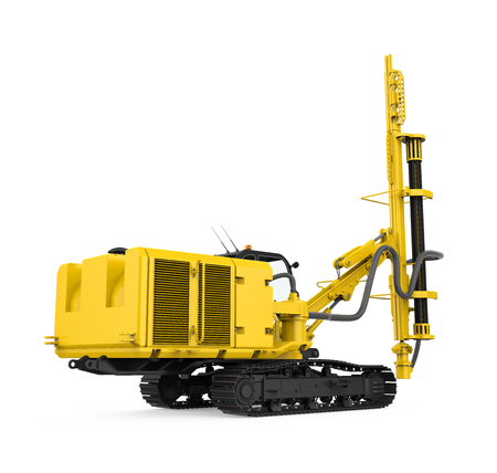 Track Drilling Machine Isolatedの写真素材
