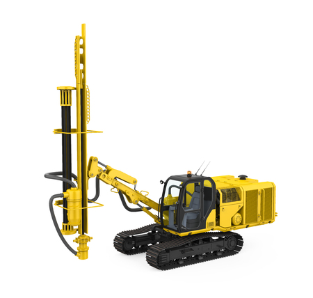 Track Drilling Machine Isolatedの写真素材