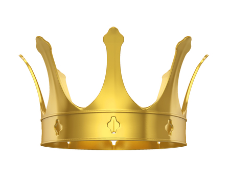 Golden Crown Isolatedの写真素材