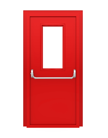 Emergency Exit Door Isolatedの写真素材