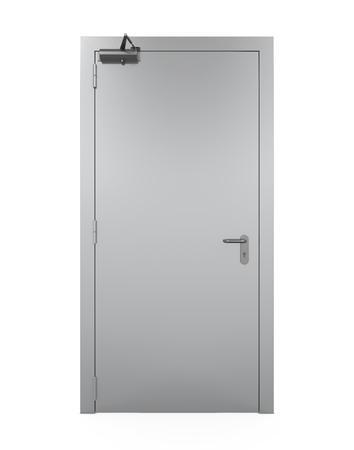 Emergency Exit Door Isolatedの写真素材