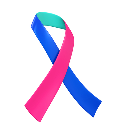 World Suicide Prevention Day Ribbon Isolatedの写真素材