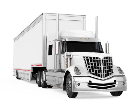 Trailer Truck Isolatedの写真素材