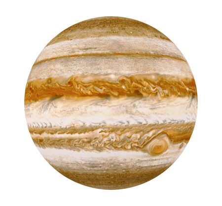 Planet Jupiter Isolatedの写真素材