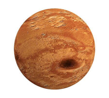 Planet Mars Isolatedの写真素材