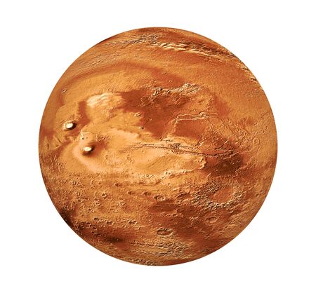 Planet Mars Isolatedの写真素材