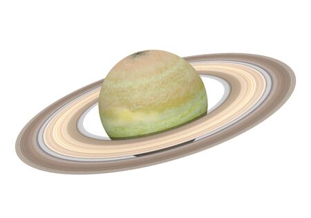Planet Saturn Isolatedの写真素材
