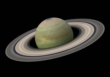 Planet Saturn Isolatedの写真素材