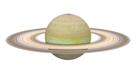 Planet Saturn Isolatedの写真素材