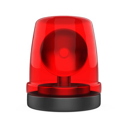 Red Siren Light Isolatedの写真素材