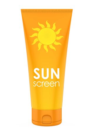 Sunscreen Tube Isolatedの写真素材