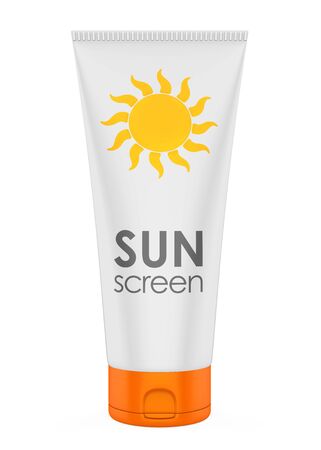 Sunscreen Tube Isolatedの写真素材