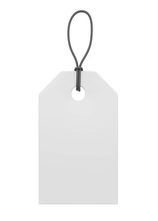 Blank Price Tag Isolatedの写真素材