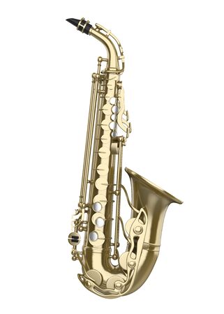 Saxophone Music Instrument Isolatedの写真素材