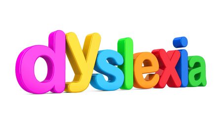 Words Dyslexia Isolatedの写真素材