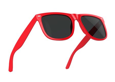 Red Sunglasses Isolatedの写真素材