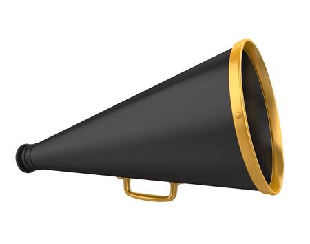 Film Director's Megaphone Isolatedの写真素材