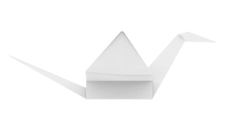 Origami Paper Crane Isolatedの写真素材