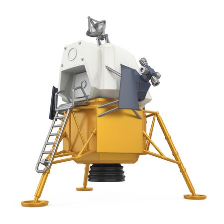 space Lunar Module Isolatedの写真素材