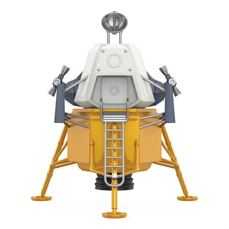 space Lunar Module Isolatedの写真素材
