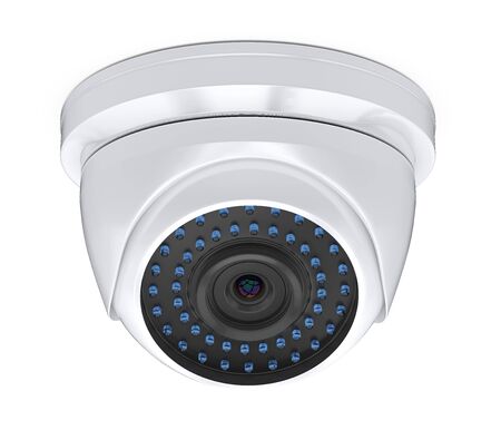 Dome CCTV Security Camera Isolatedの写真素材