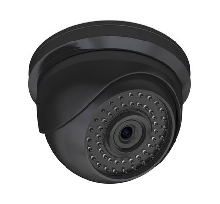 Dome CCTV Security Camera Isolatedの写真素材