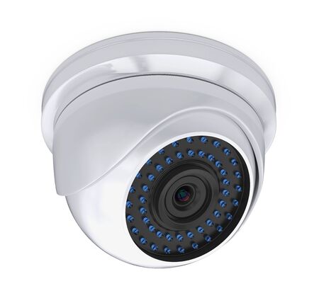 Dome CCTV Security Camera Isolatedの写真素材