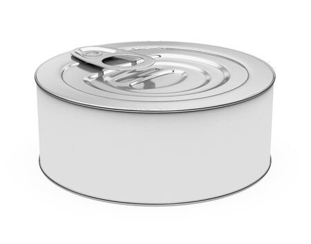 Metal Tin Can Isolatedの写真素材