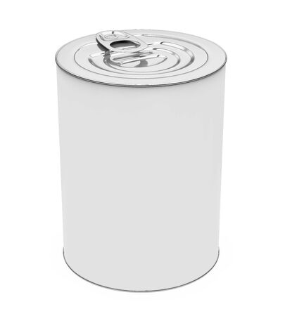 Metal Tin Can Isolatedの写真素材