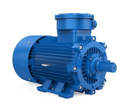Industrial Electric Motor Isolatedの写真素材