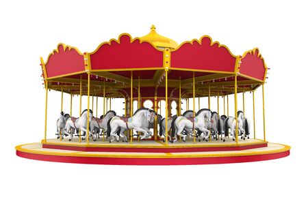 Carousel Horse Isolatedの写真素材