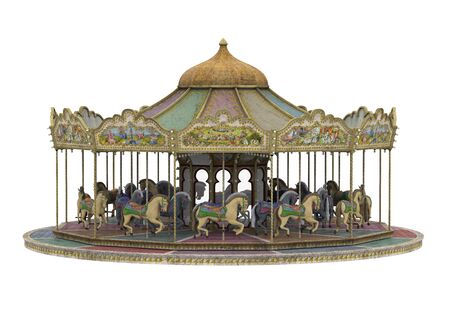Carousel Horse Isolatedの写真素材