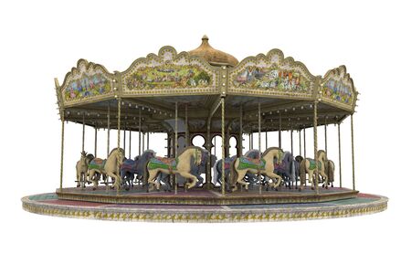 Carousel Horse Isolatedの写真素材
