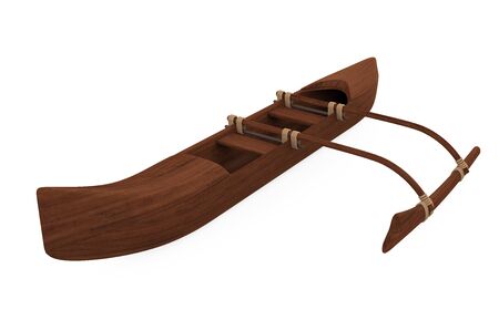 Outrigger Boat Isolatedの写真素材