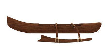 Outrigger Boat Isolatedの写真素材