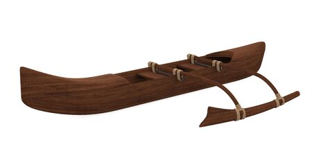 Outrigger Boat Isolatedの写真素材