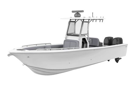 Fishing Boat Isolatedの写真素材