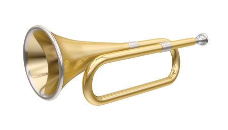 Bugle Brass Instrument Isolatedの写真素材