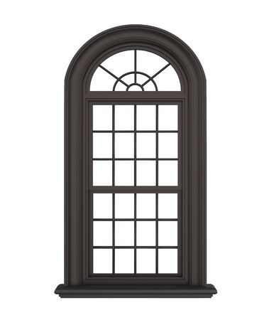 Classic Window Frame Isolatedの写真素材